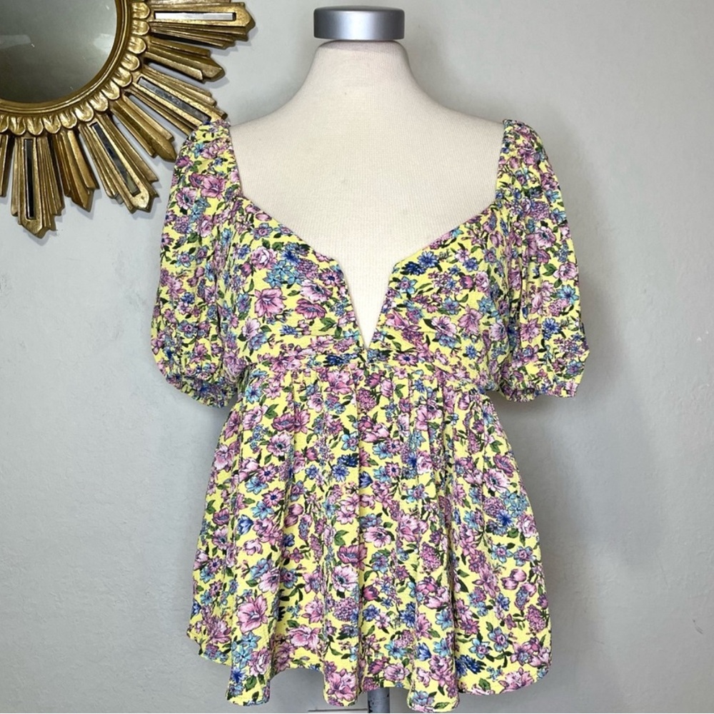 Buddy Love MariGold Houston Puff Sleeve Top